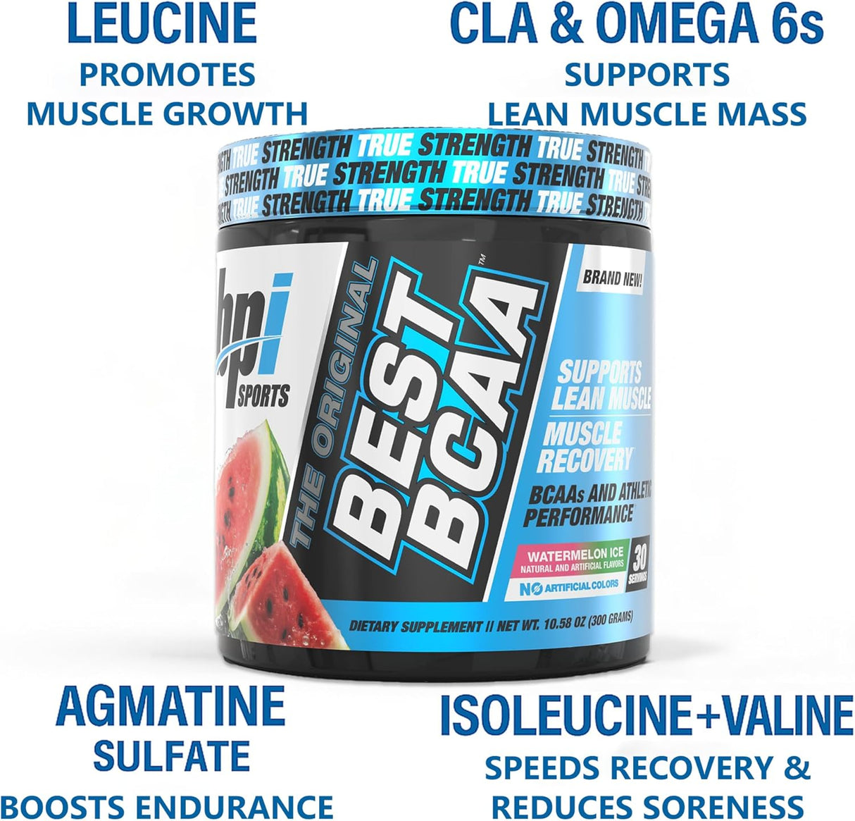 BPI Sports BCAA en Polvo - Recuperación Muscular - 30 Servings