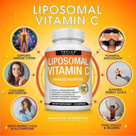 Suplementos Liposomal Vitamina C 2100 mg   vegano sin OMG