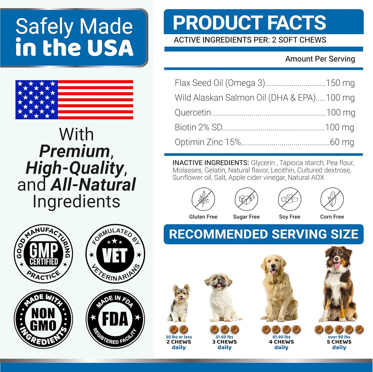 Aceite de pescado Omega 3 para perros – 170 unidades
