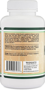 Vitaminas de Keratina para Cabello, Piel y Uñas, Double Wood
