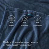 Manta de microfibra Bedsure - Suave y ligera para sofá y viaje
