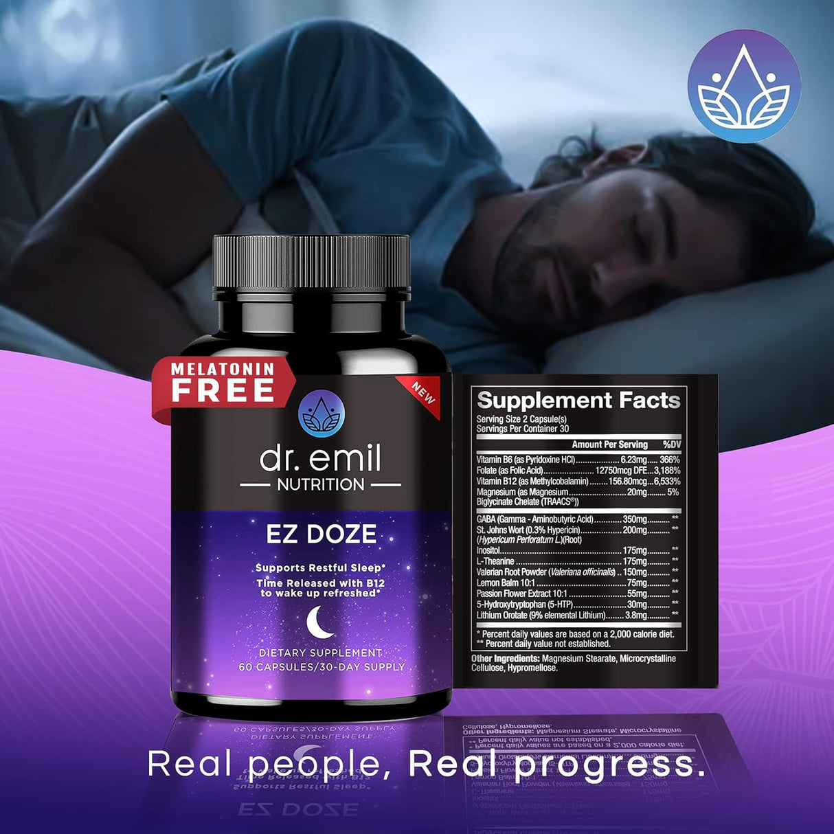 Suplementos Ayuda para dormir natural vegana con raíz