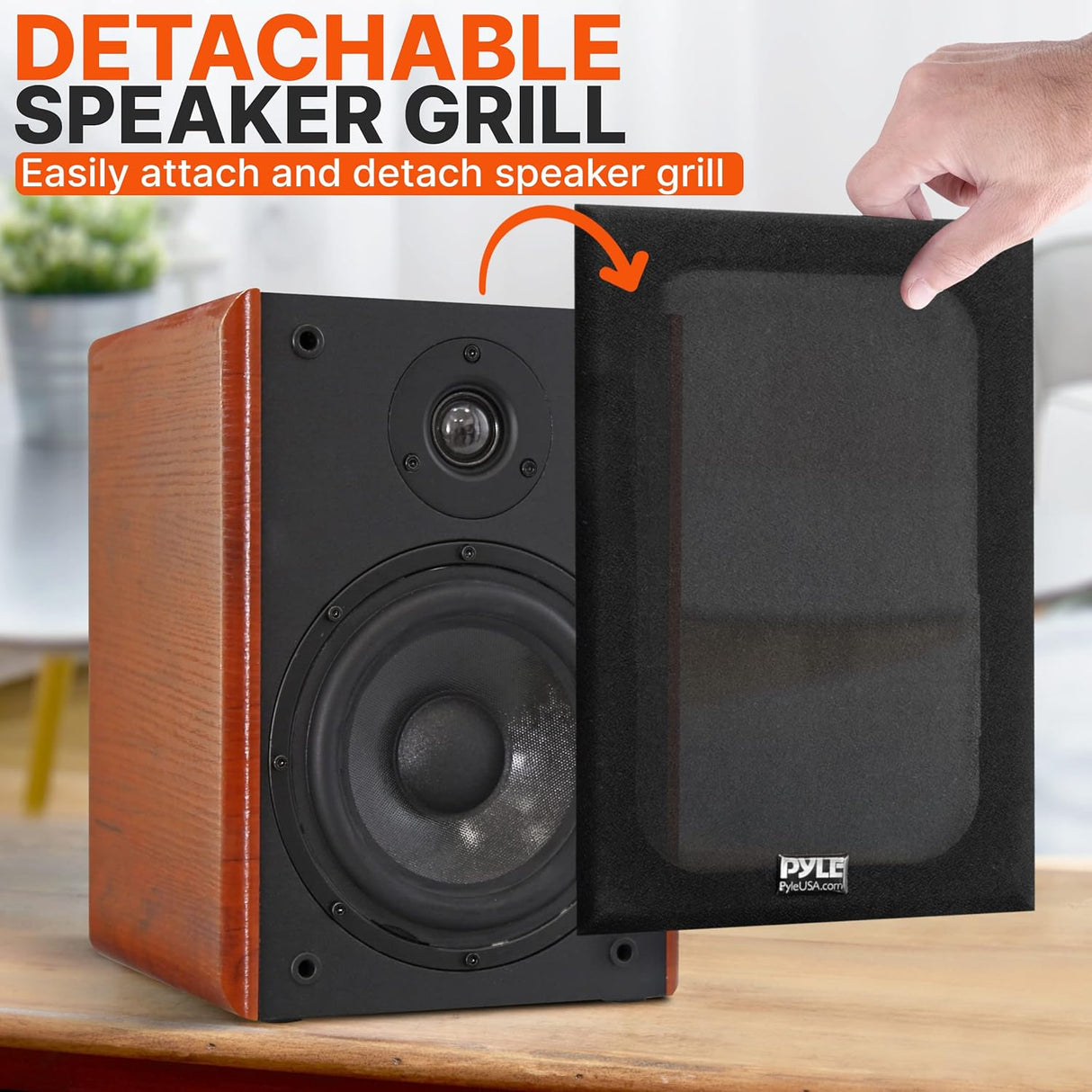 Parlantes de madera para el hogar PYLE-HOME PHQBS52