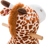 Juguete de caballito de peluche Qaba, giraffe, 18-36 meses