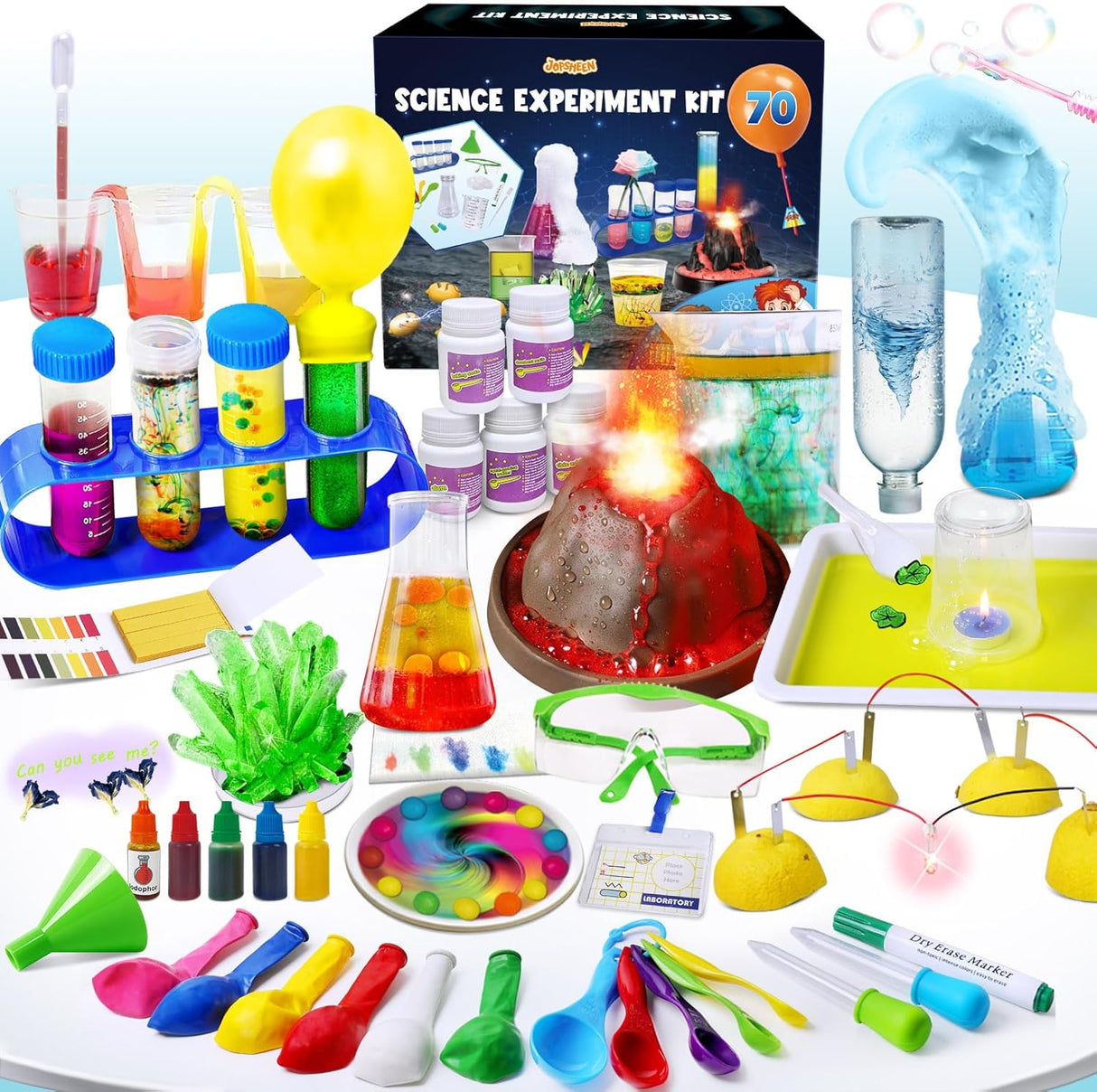 Kits de Ciencia 70 Experimentos S.T.E.M. para Niños y Niñas