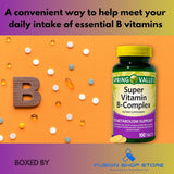 Suplemento de Vitaminas B Complejo Fusion Shop 100 tabletas