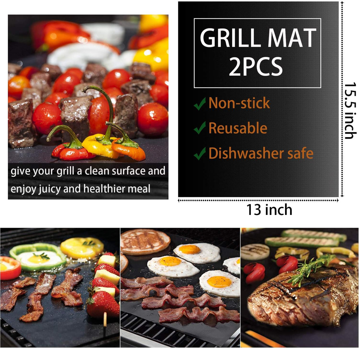 Set de Utensilios para Barbacoa ROMANTICIST 30pcs, Acero Inoxidable