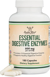 Suplemento Mezcla de 800 mg de las 10 enzimas digestivas