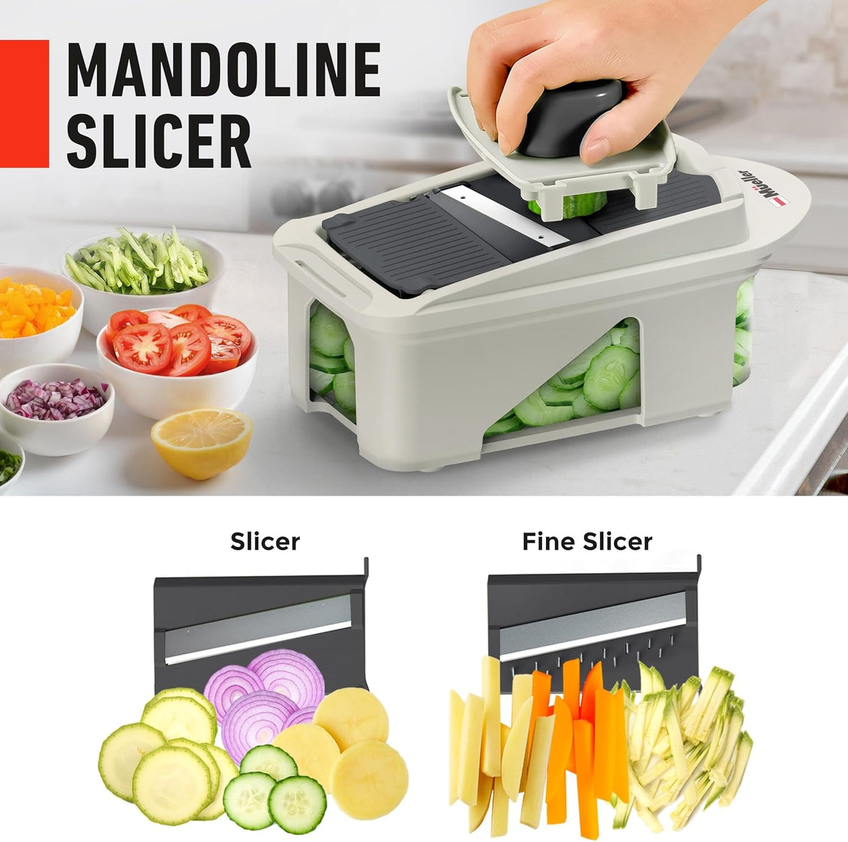 Mueller Pro-Series cortador de alimentos 12 cuchillas