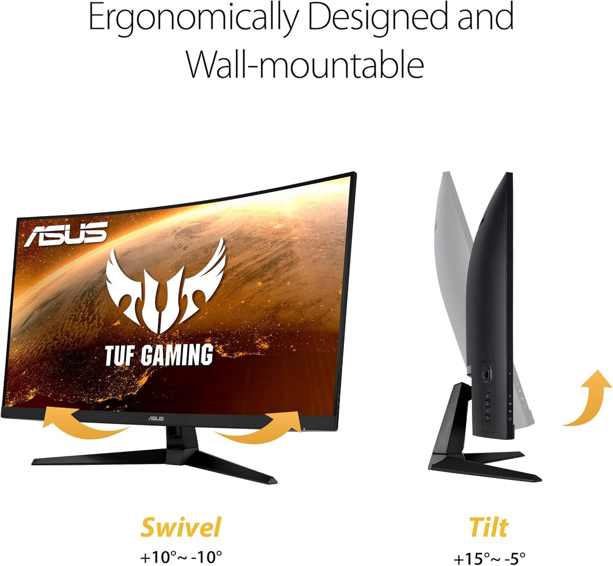 Monitor Curvo 32 QHD 165Hz ASUS TUF Gaming VG32VQ1B