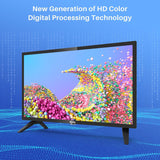 Televisor LED 24 TuTu HD 720P, Dolby Audio, Modelo 2023