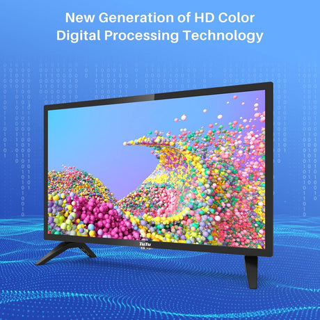 Televisor LED 24 TuTu HD 720P, Dolby Audio, Modelo 2023
