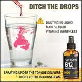 Suplemento  Vitamina B12 Sublingual 2 pack  Spray