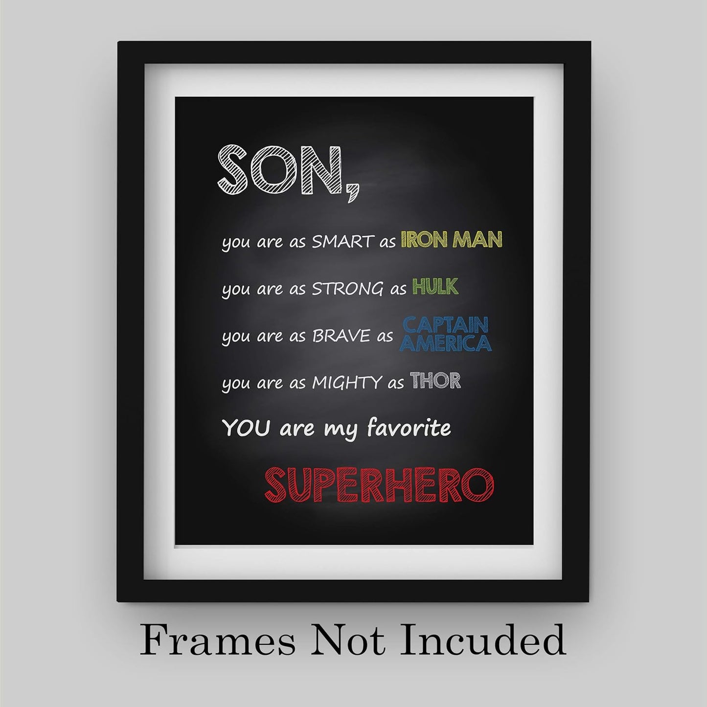 Posters My Favorite Superhero 20cm x 25 cm