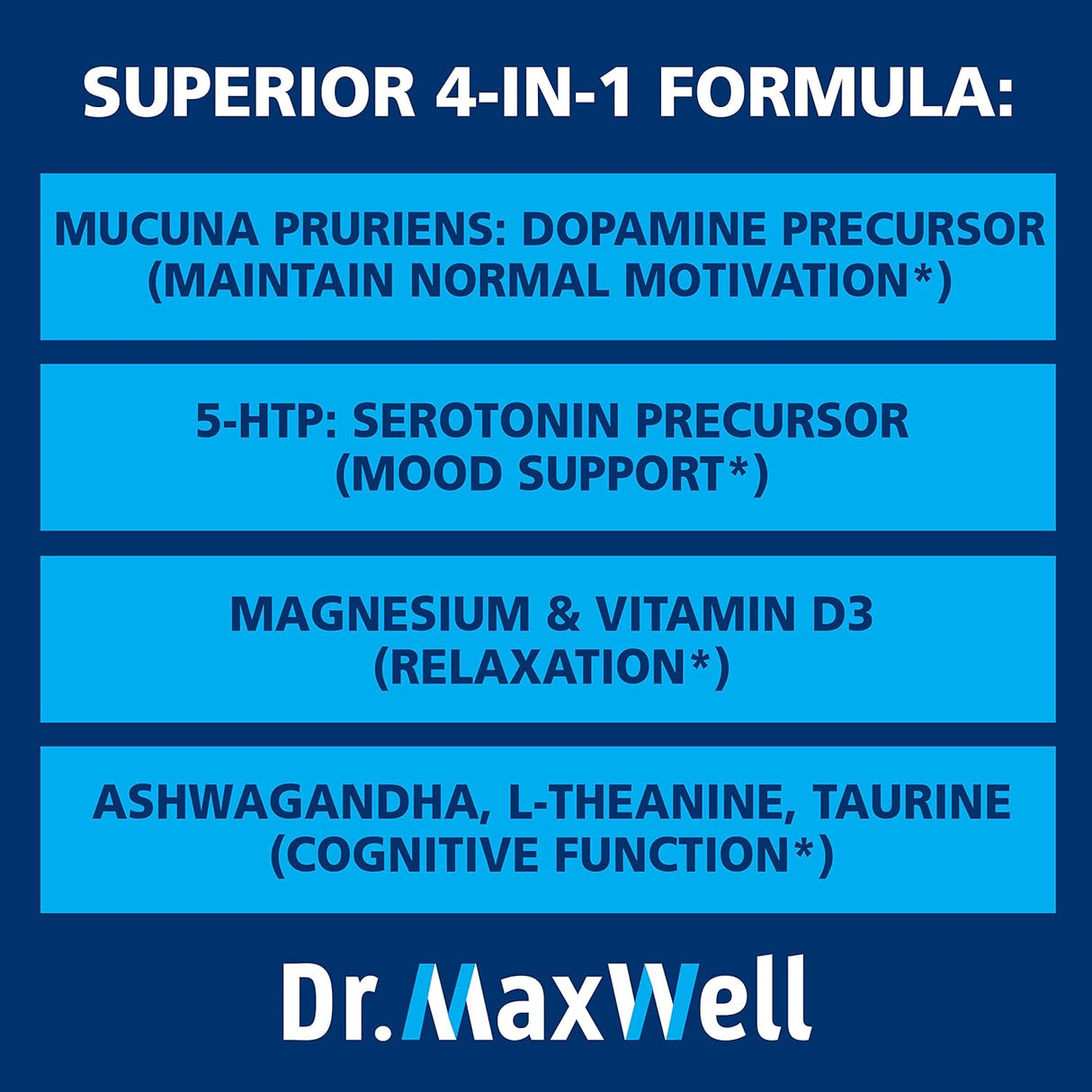 Suplemento de Serotonina y Dopamina, Mucuna Pruriens 60 Caps
