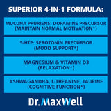 Suplemento de Serotonina y Dopamina, Mucuna Pruriens 60 Caps