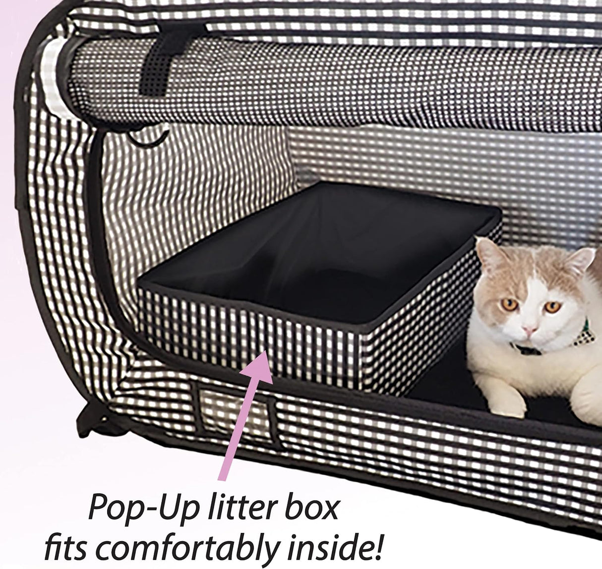 Jaula portátil sin estrés y caja de arena Necoichi