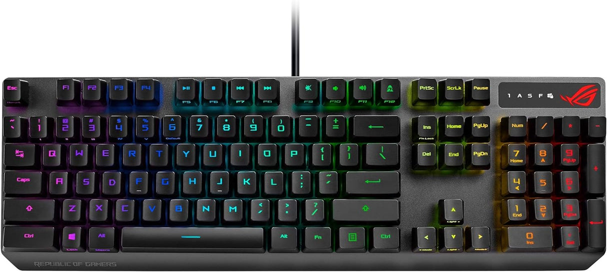 Teclado Mecánico ASUS ROG Strix Scope RX con RGB y Switches Rojos
