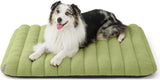 Cama de espuma para perros grandes plana impermeable verde