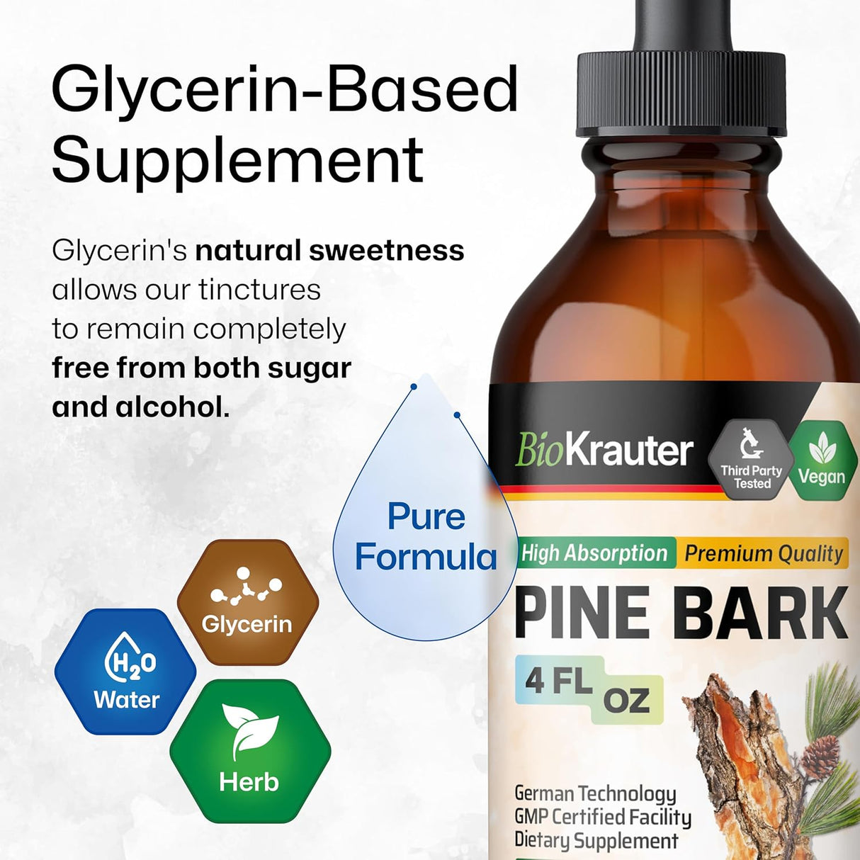 Extracto de Corteza de Pino BIO KRAUTER - Antioxidantes 400 mg