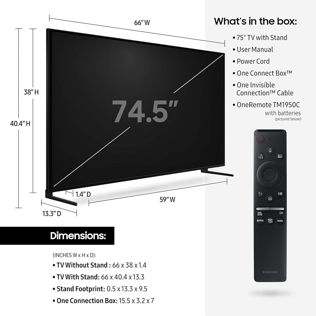 Televisor QLED 8K 75 Samsung con HDR y Alexa, Q900 Series
