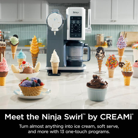 Máquina de helado CREAMi Ninja Swirl 13 en 1, 16 oz