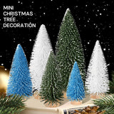 Árboles de Navidad Miniatura, Decoración Navideña, 6 Piezas