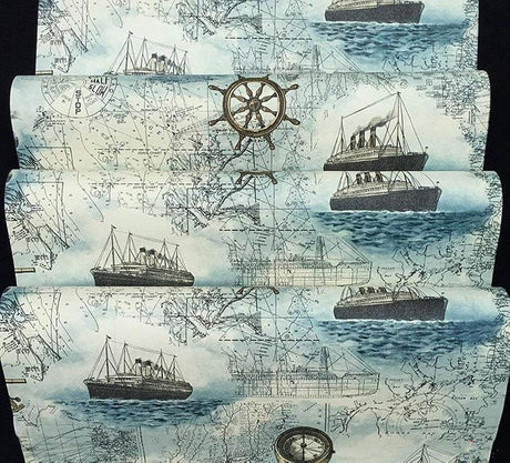 Blue Sailing Papel pintado decorativo Stick and Peel Papel