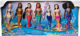 Muñecas Mattel La Sirenita Ariel Hermanas 7-Pack Colección
