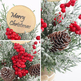 Árbol de Navidad pequeño, marca desconocida, 9 artificial, 2PCS.