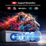 Proyector JOWLURK 20000L 4K Wifi Bluetooth, Auto Keystone