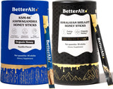 Barra de miel con Ashwagandha y Shilajit, 60 sticks, energía e inmunidad