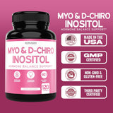 Suplemento de Inositol para Hormonas, 120 cápsulas, 40:1