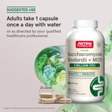 Suplemento de Jarrow Formulas Sacharomyces boulardii y MOS