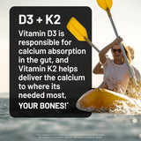 Vitamina D3 1000IU + K2 MK7, NatureWise, Hueso e Inmune, 90 caps