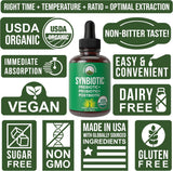Synbiotic Orgánico para Gut y Microbioma, Vegan, Made in USA