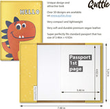 Porta Documentos y Tarjetas de pasaporte Dinosaurio