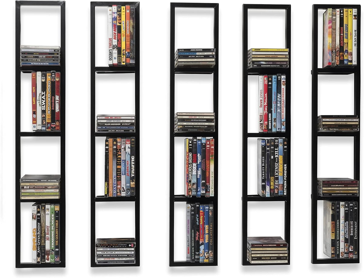 Estantes flotantes para pared, almacenamiento de juegos, set de 5