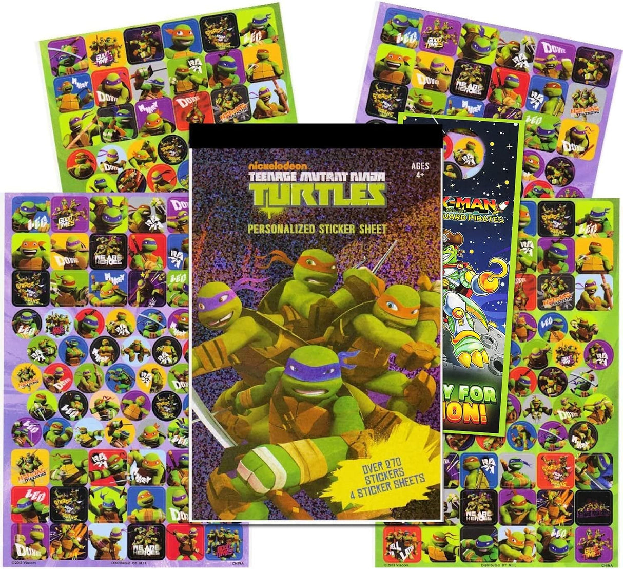 Pad de Stickers Tortugas Ninja - Más de 270 Stickers