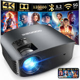 Proyector GooDee 4K WiFi Bluetooth, Mini FHD 1080P, YG600 Plus