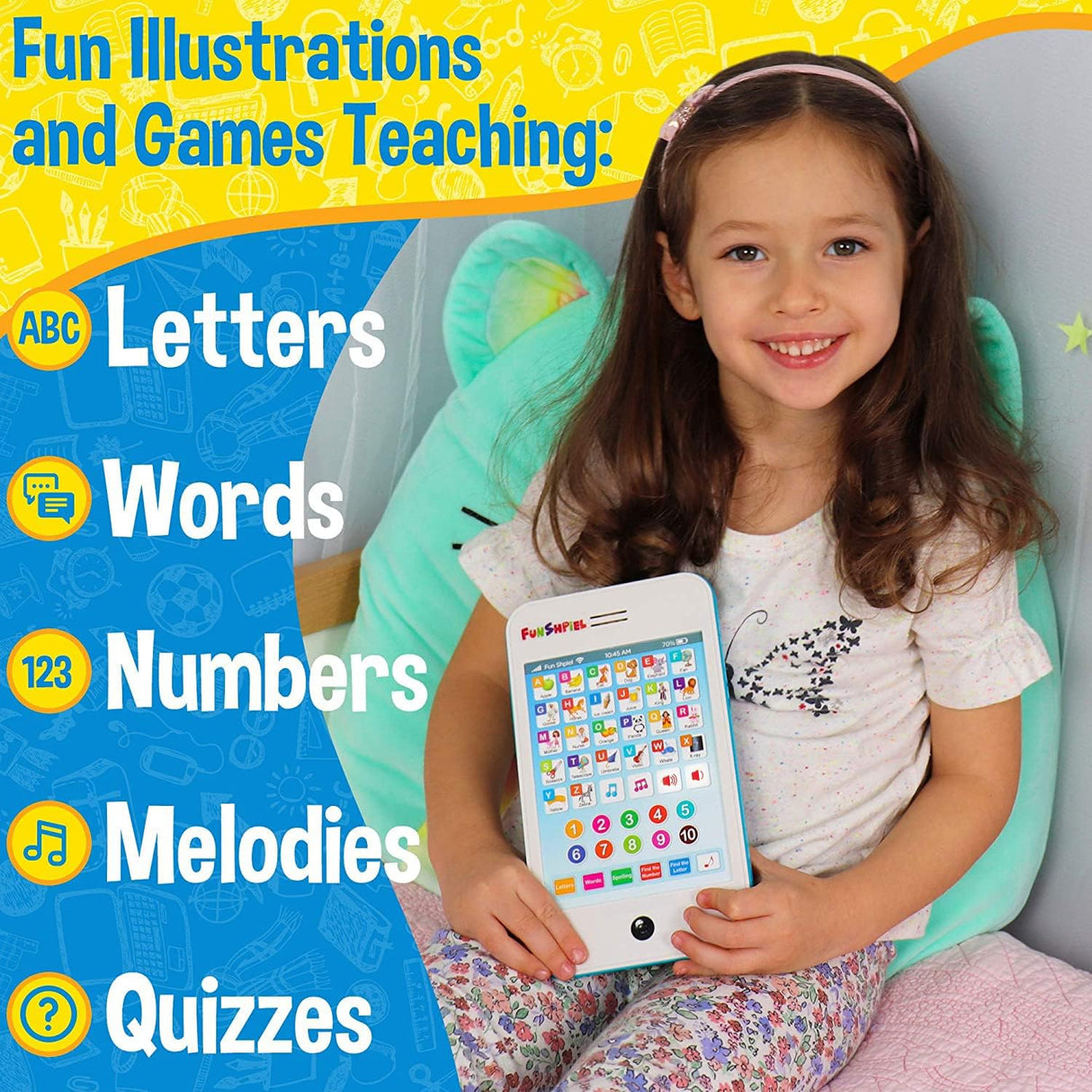 Tablet Infantil - Actividades para Aprender ABC - 3 Años+