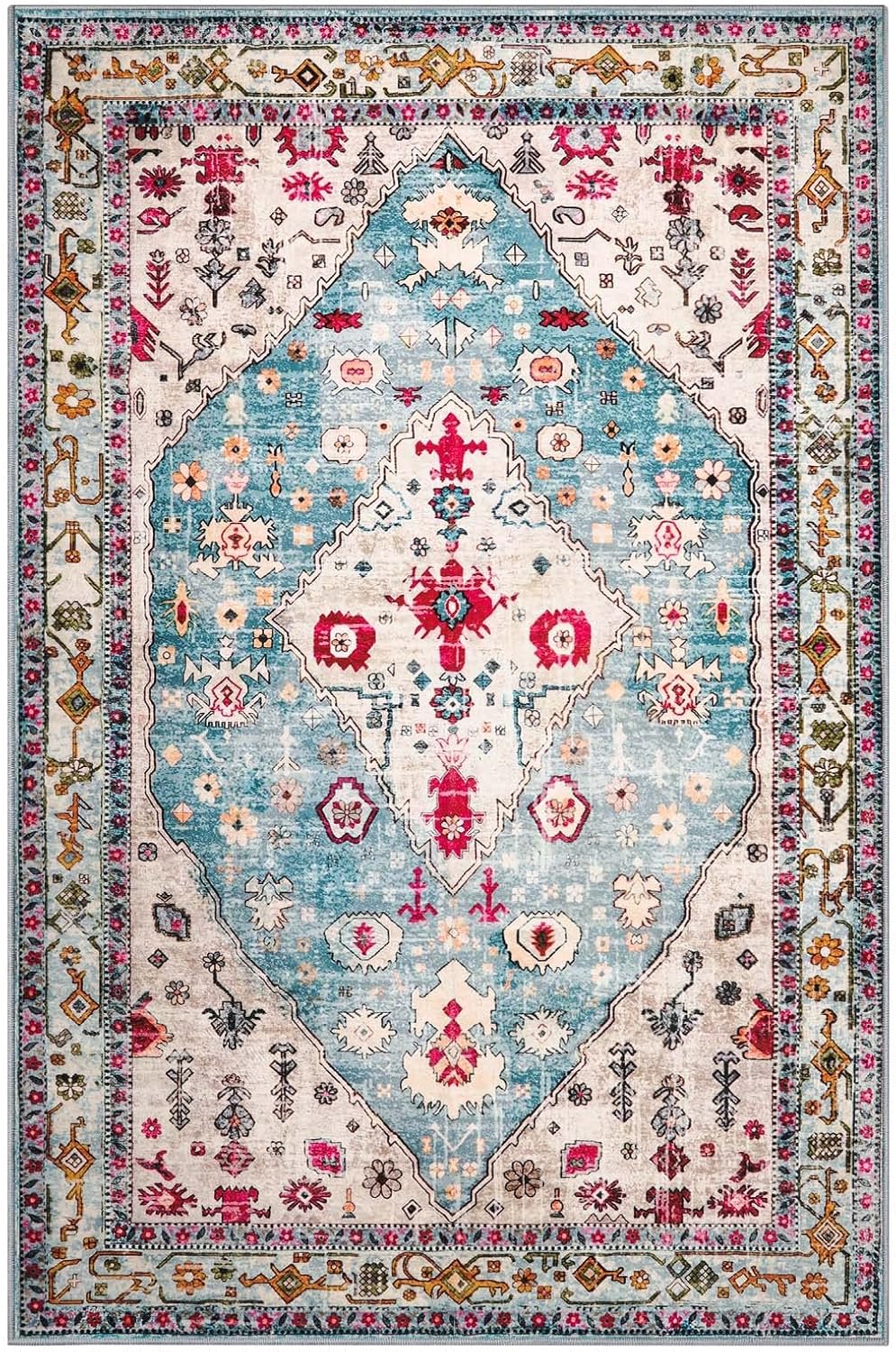 Tapete decorativo tribal bohemia lavable para sala de estar
