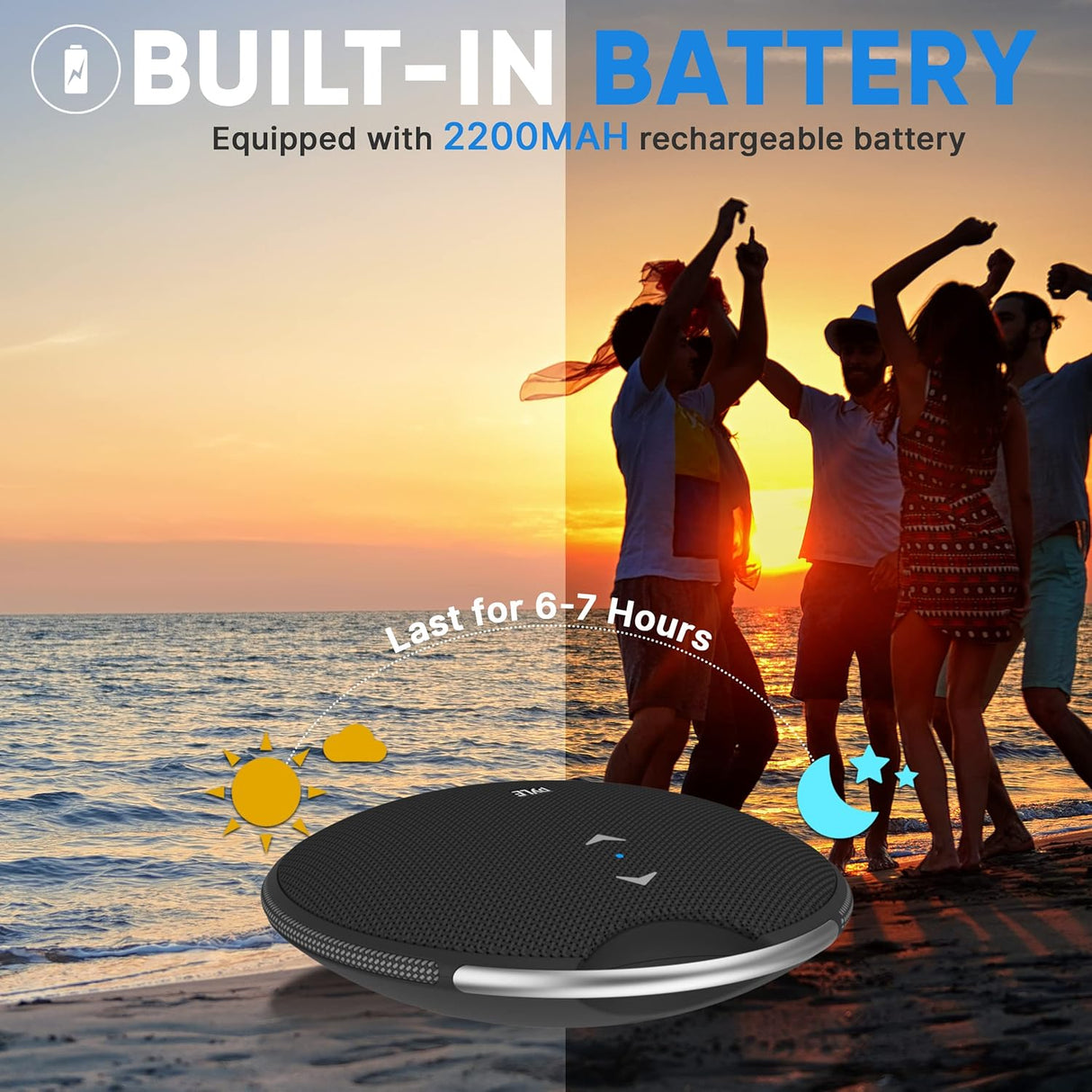Parlante Portátil  Bluetooth magnético PYLE-HOME PMNGSP1BK