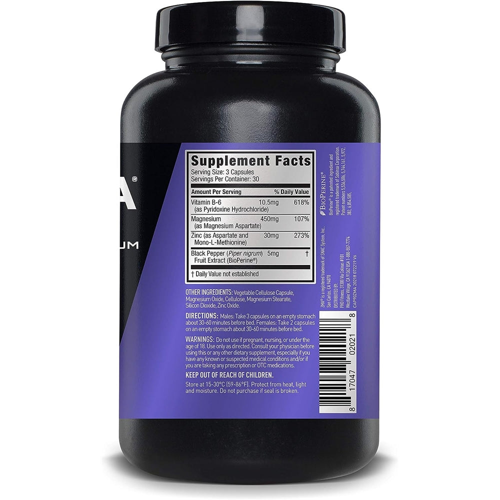 Suplemento ZMA JYM zinc de magnesio 90 cáp  vegetarianas