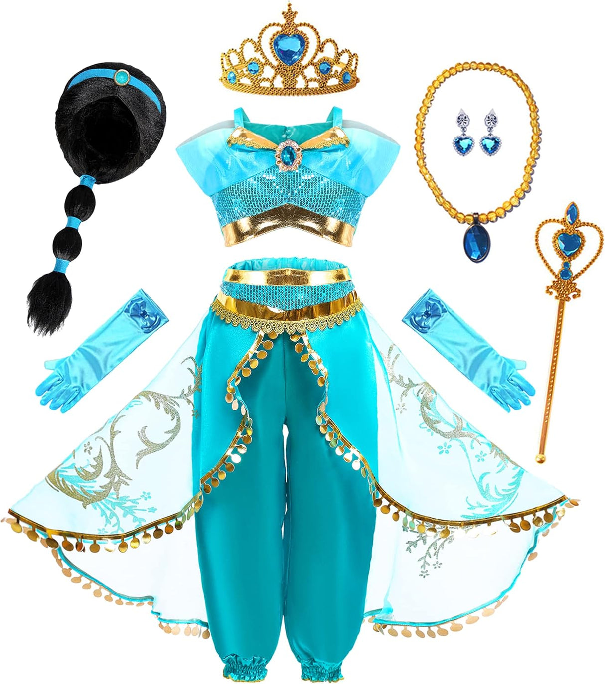 Disfraz de Princesa Árabe para Niñas - Fancy - Halloween 2023