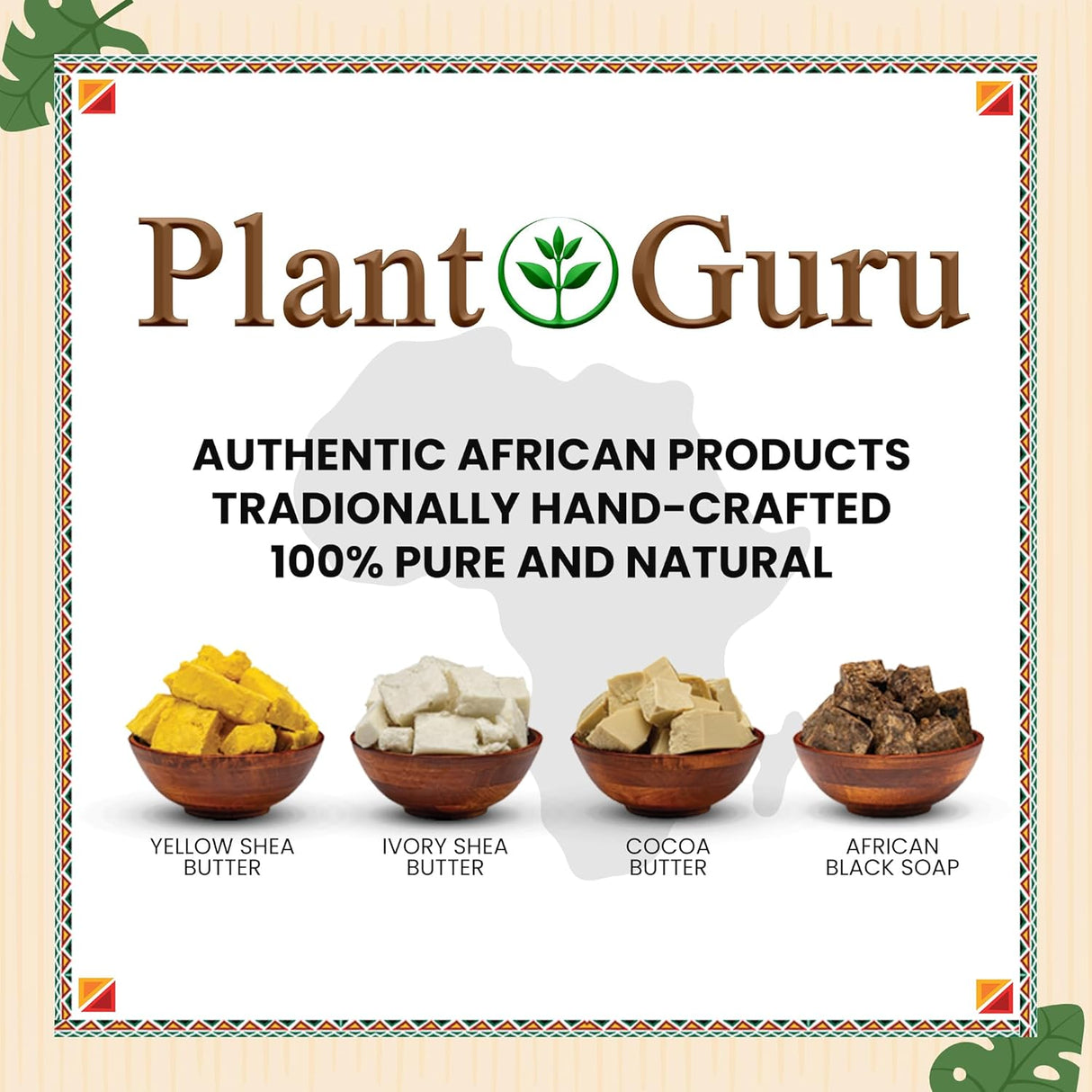 Pasta de jabón negro africano de 8 onzas Plant Guru