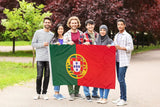 Bandera de Portugal DANF 3x5 pies, resistente, ojales de latón