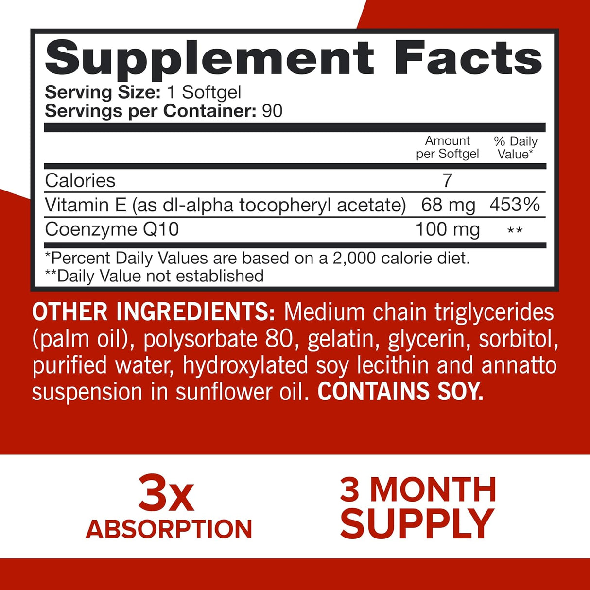 Suplemento Qunol Ultra CoQ10 100mg absorción antioxidante