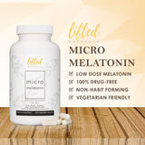 Melatonina Micro Lifted Naturals 220 Cápsulas 100 mcg Veganas