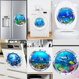 9 Piezas Stickers de Pared Ocean World, Vinilo Adhesivo 3D